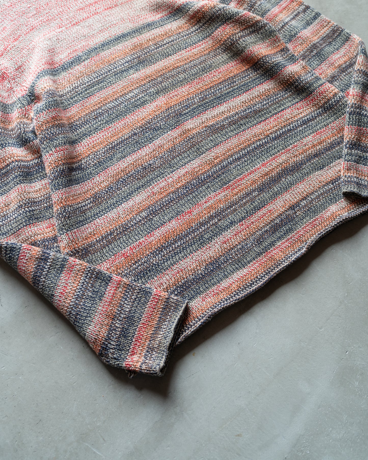 EXPRESS acrylic cotton loose silhouette border knit