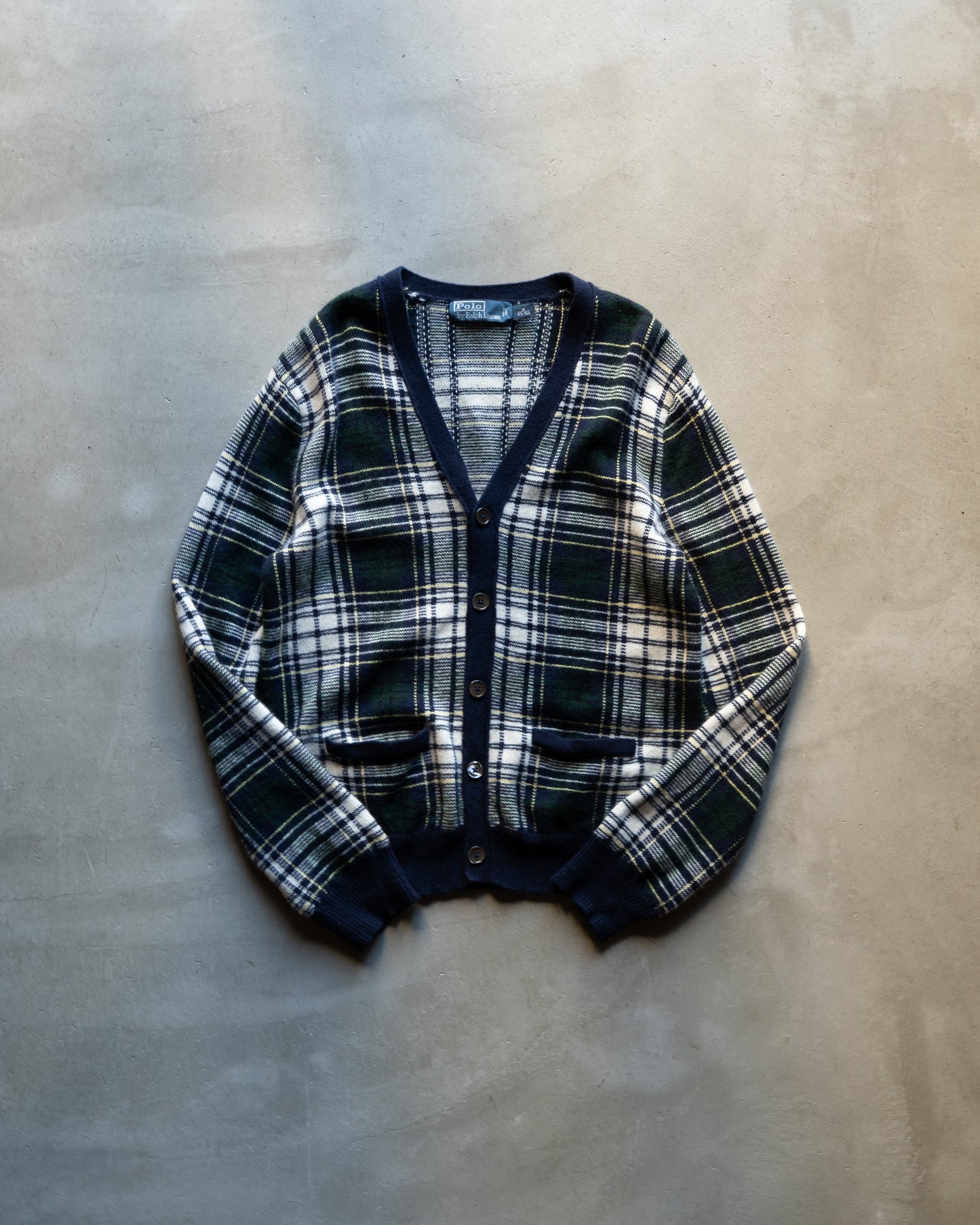 Ralph Lauren cashmere check cardigan