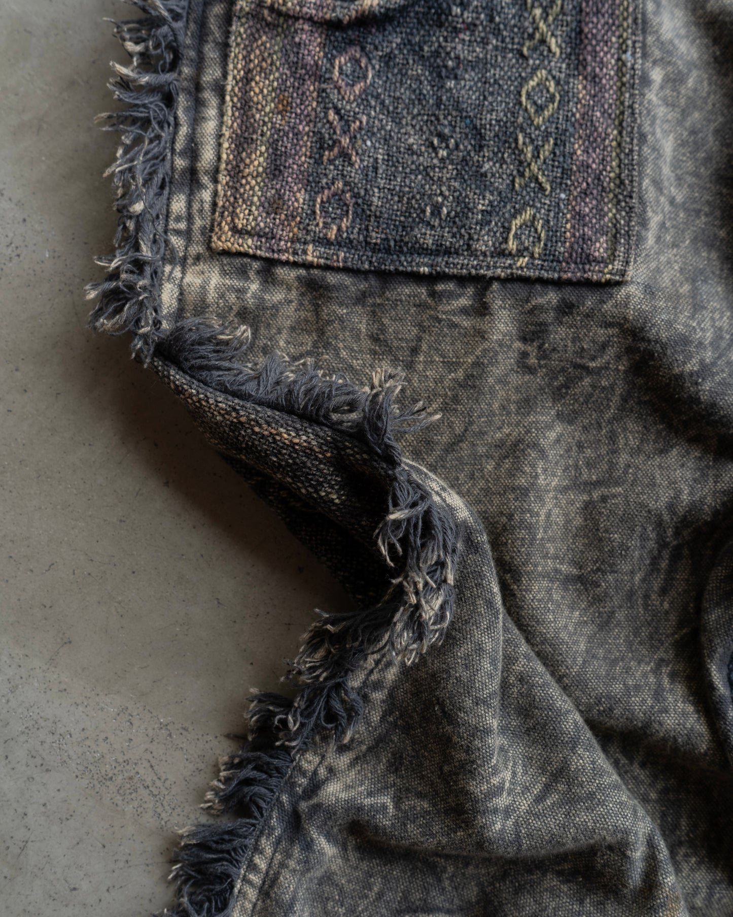 90's design all pattern semi flare easy pants