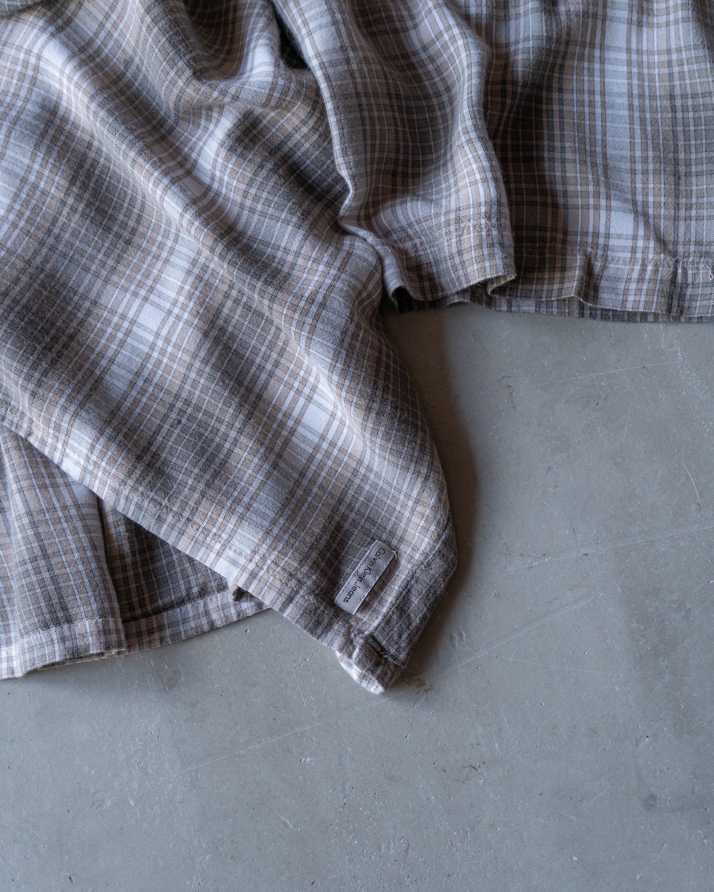 Calvin Klein Jeans viscose ombre check s/s shirts