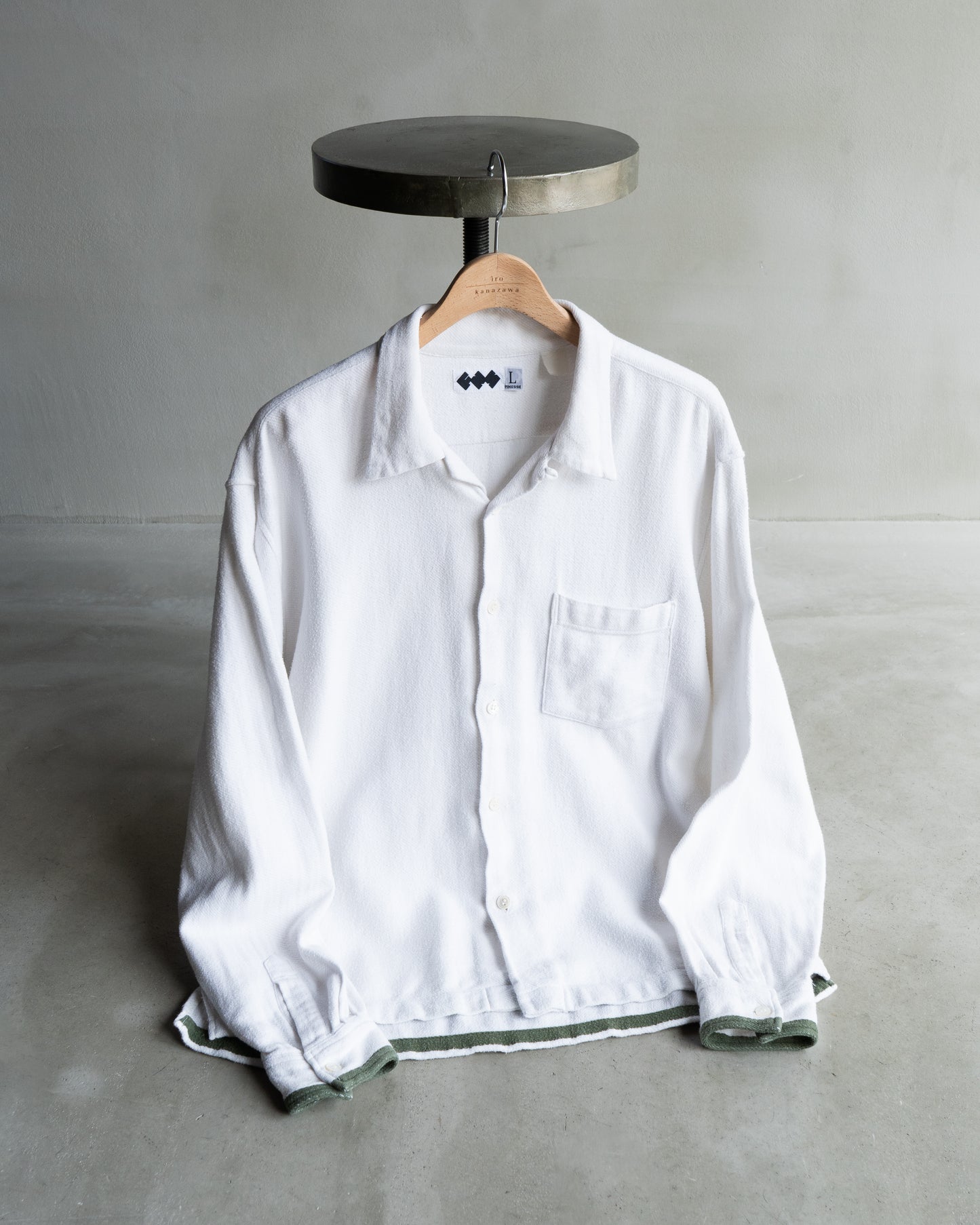 Finesse×Good Enough terry cloth open collar shirts