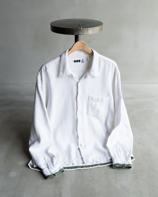 Finesse×Good Enough terry cloth open collar shirts