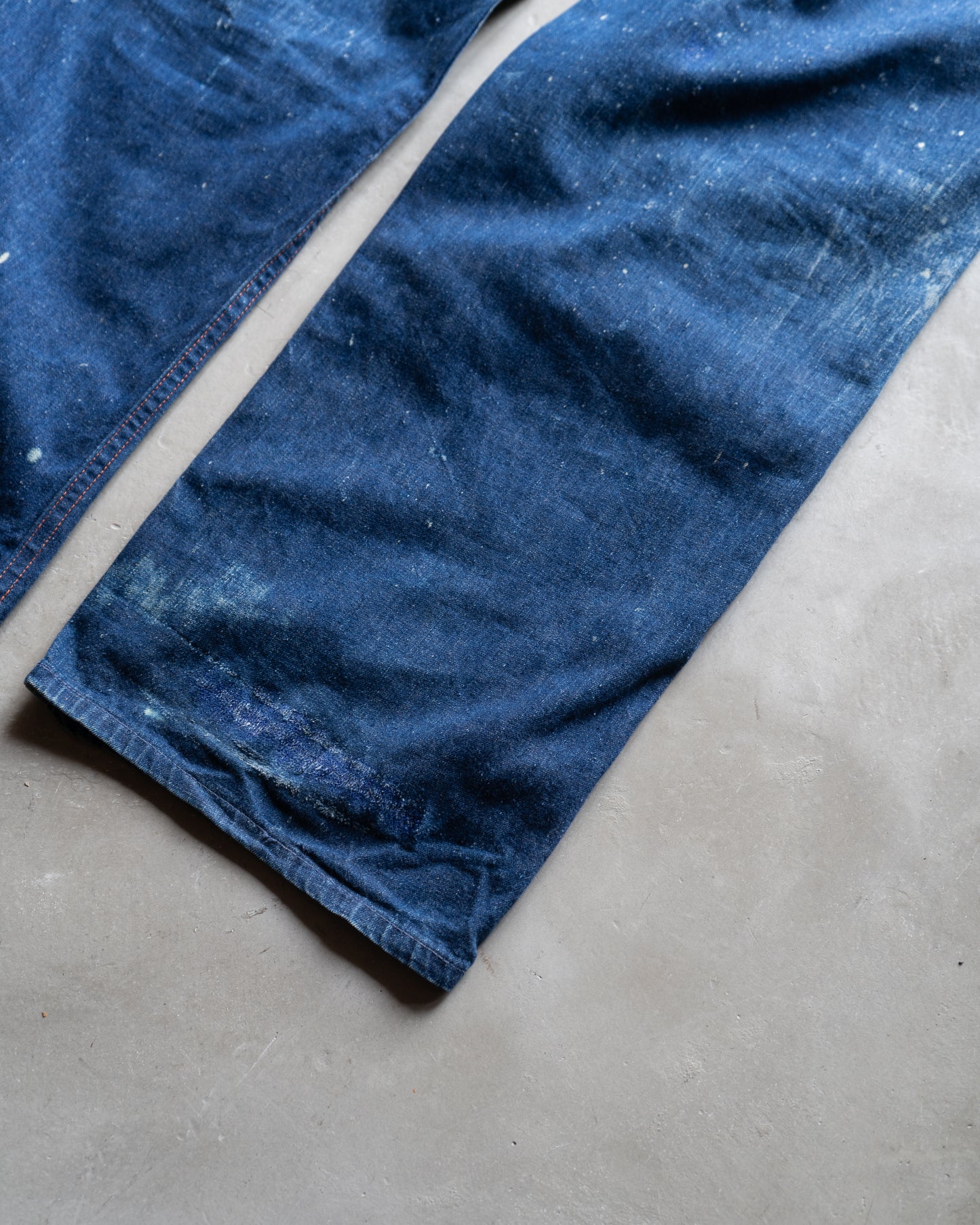 50s vintege pionneer painted work denim pants