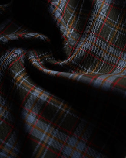 DAKS Plaid Check Pattern Wool Slacks