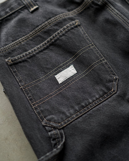 90s “MISSION BLUES”Painter Black Denim Pants