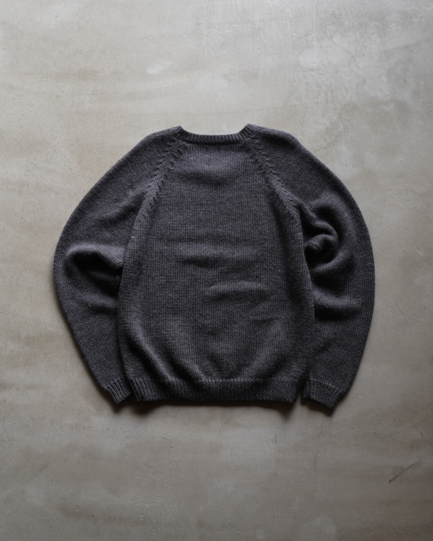 90s old gap raglan design wool v neck knit  sweater