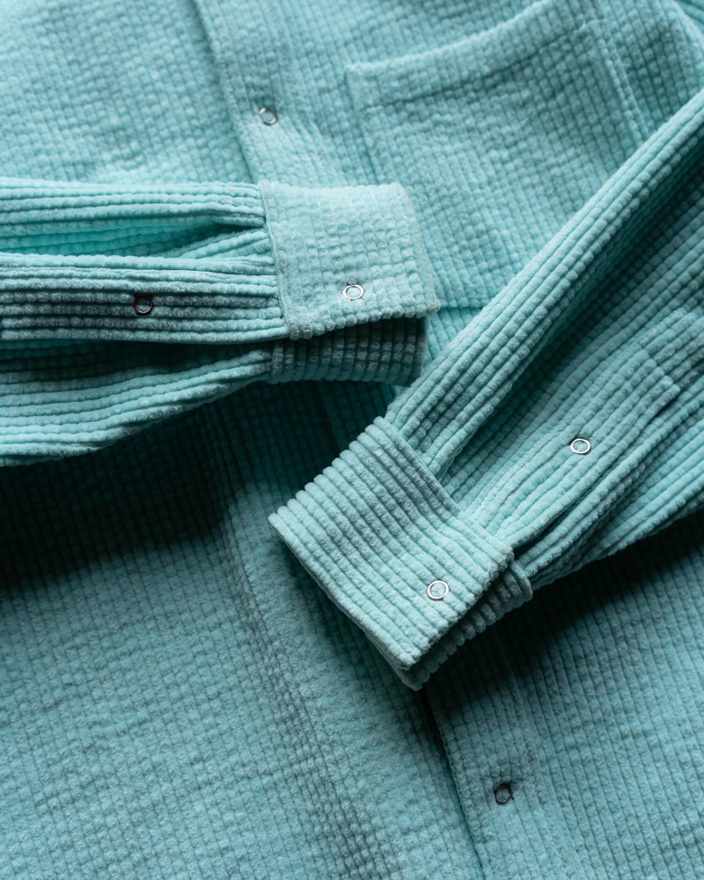 Acne Studios corduroy snap button design shirts