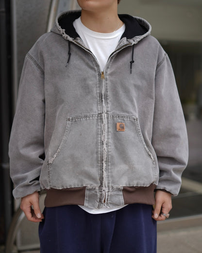 Carhatt Faded Destroyed Active Parka Jacket