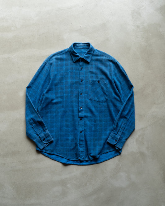 90's printed flannel check shirts