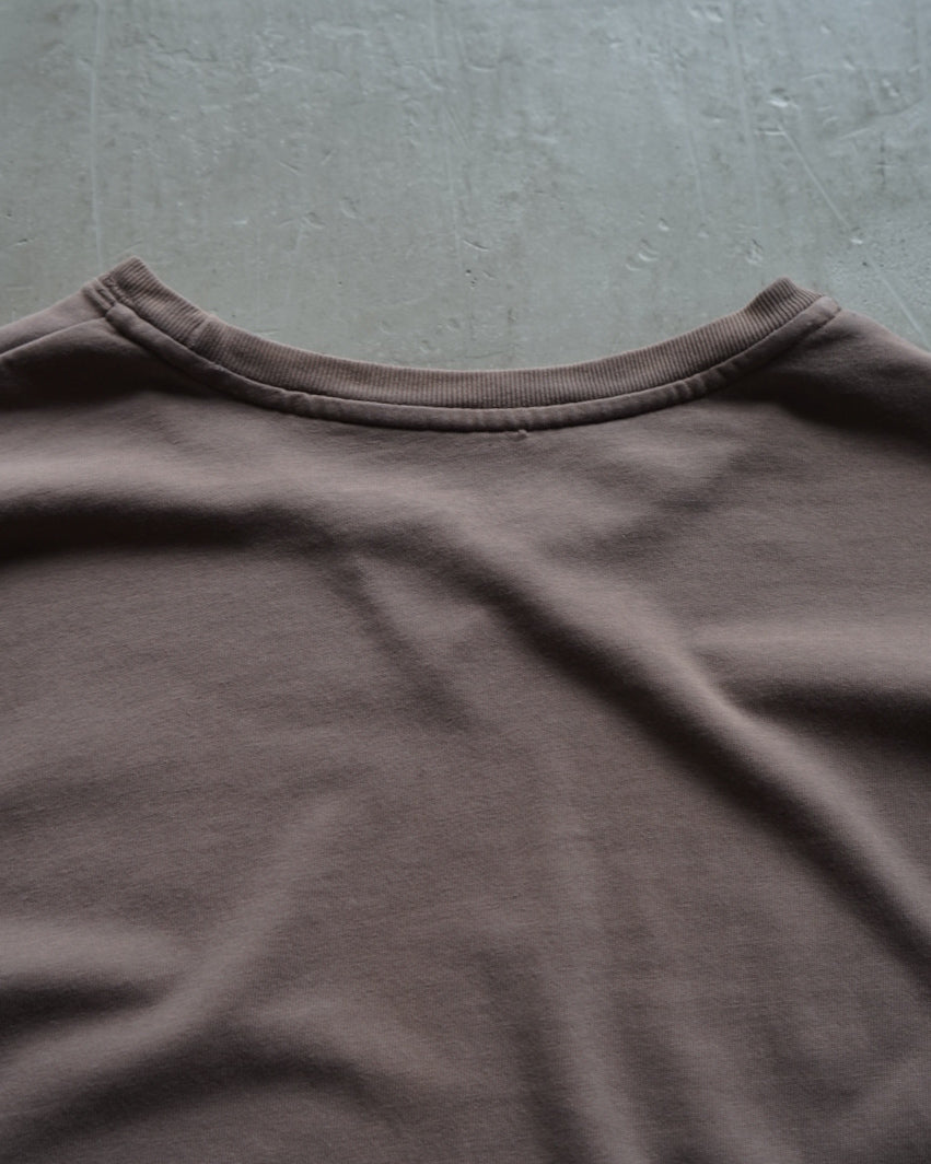 wool rich cotton sweat design long t-shirt