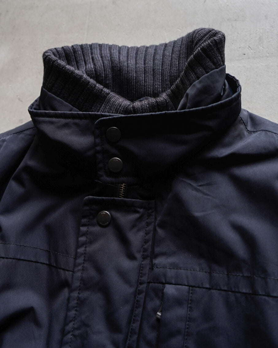 HUGO BOSS stand neck fly front design jacket