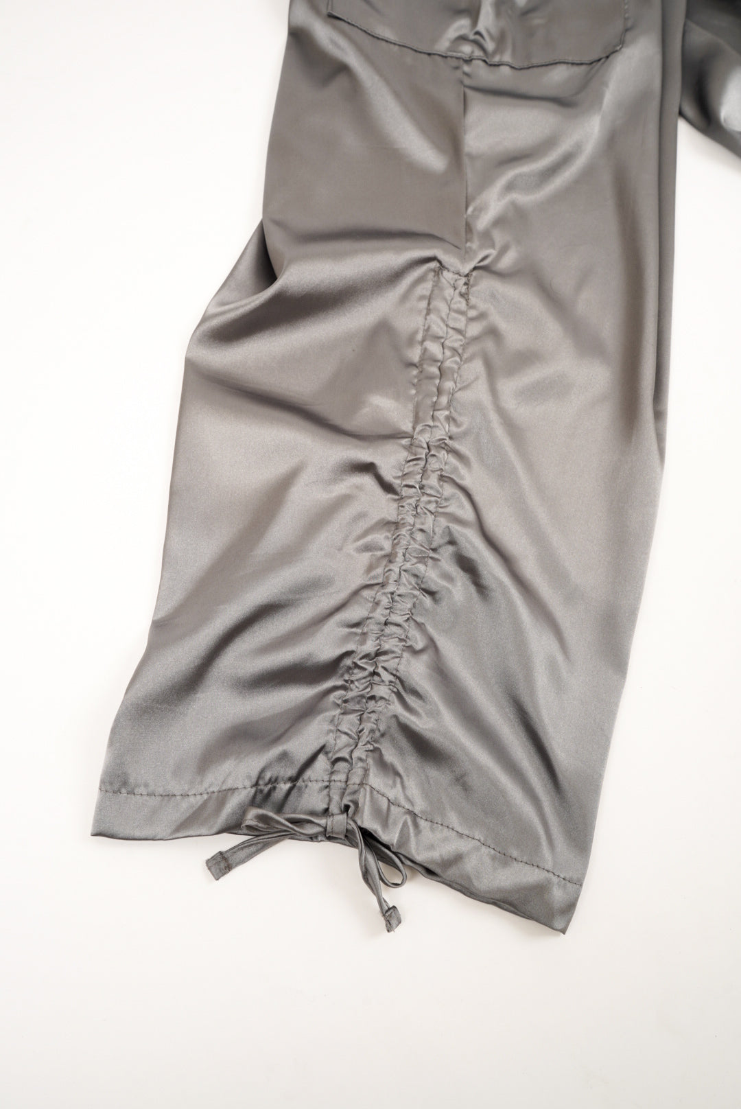 satin cargo easy pants