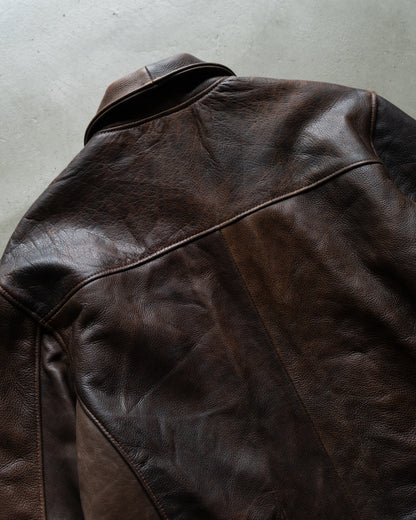 ALVIN YORK single leather jacket made in france