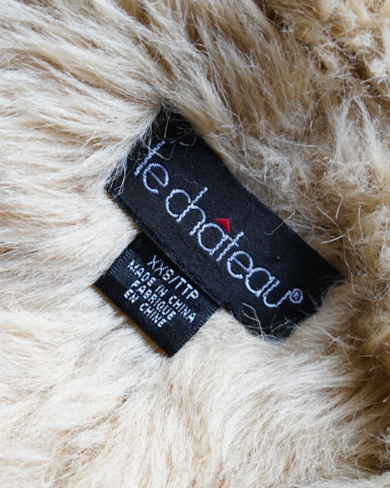 "ladies"Plush Lined Design fake mouton short jacket