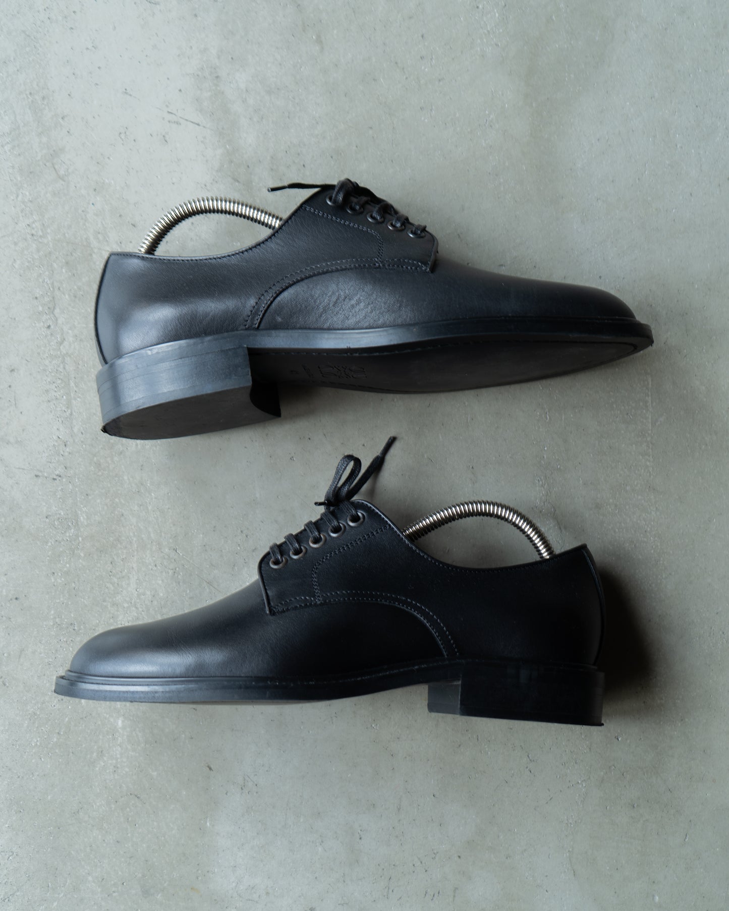 LOEWE plane toe leather dress shoes "made in italy"