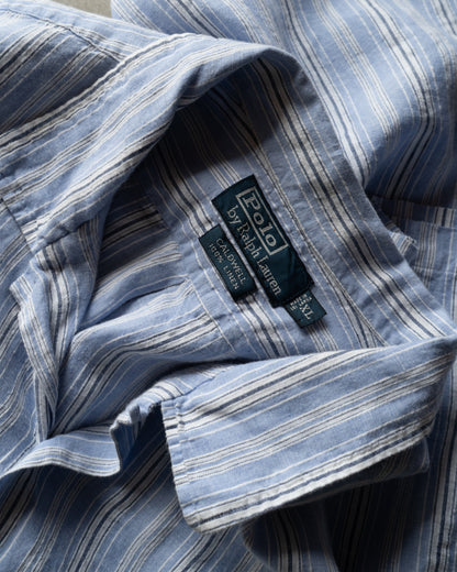 Ralph Lauren "Caldwell" linen open collar shirts