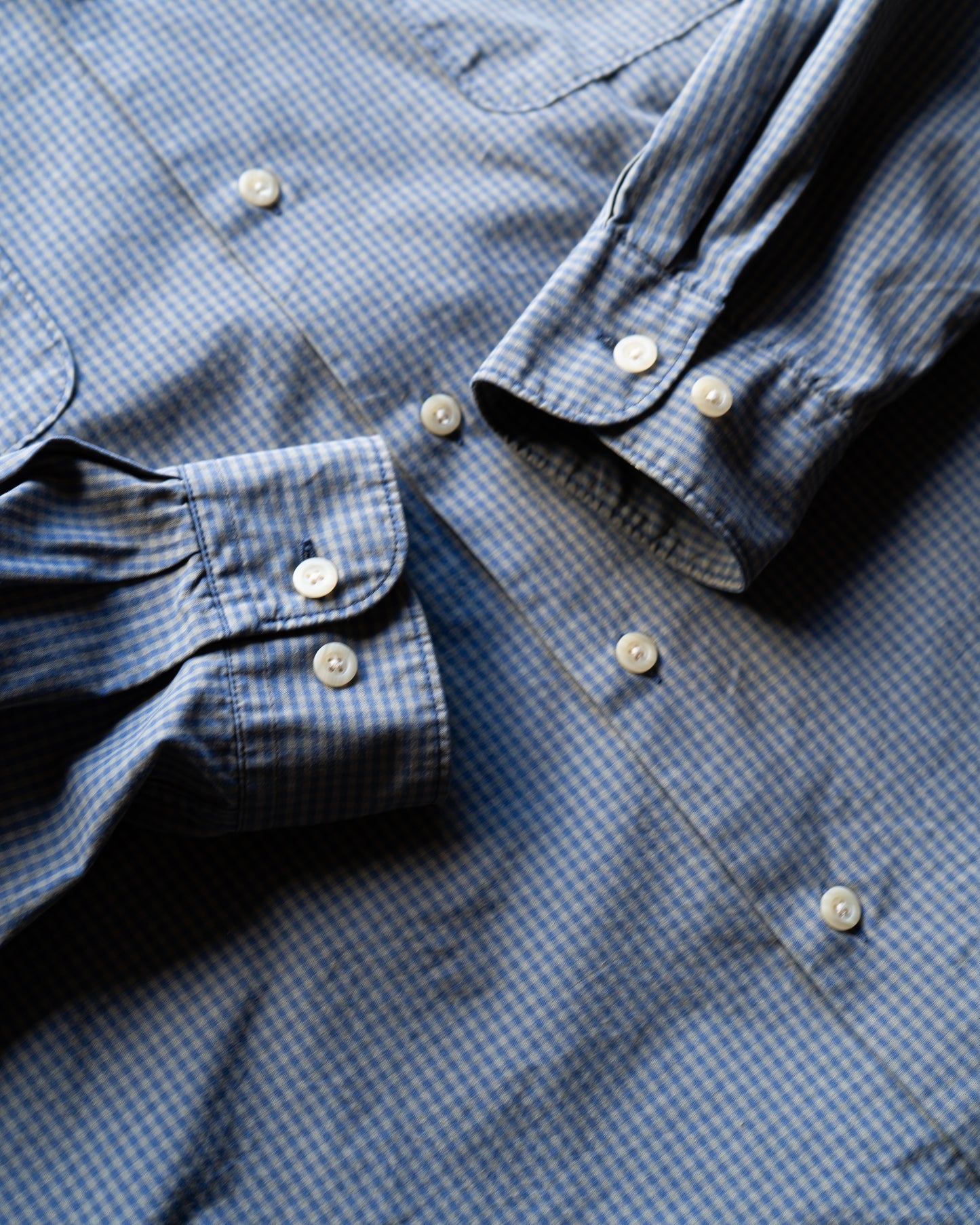 Eddie Bauer Open collar cotton check shirts