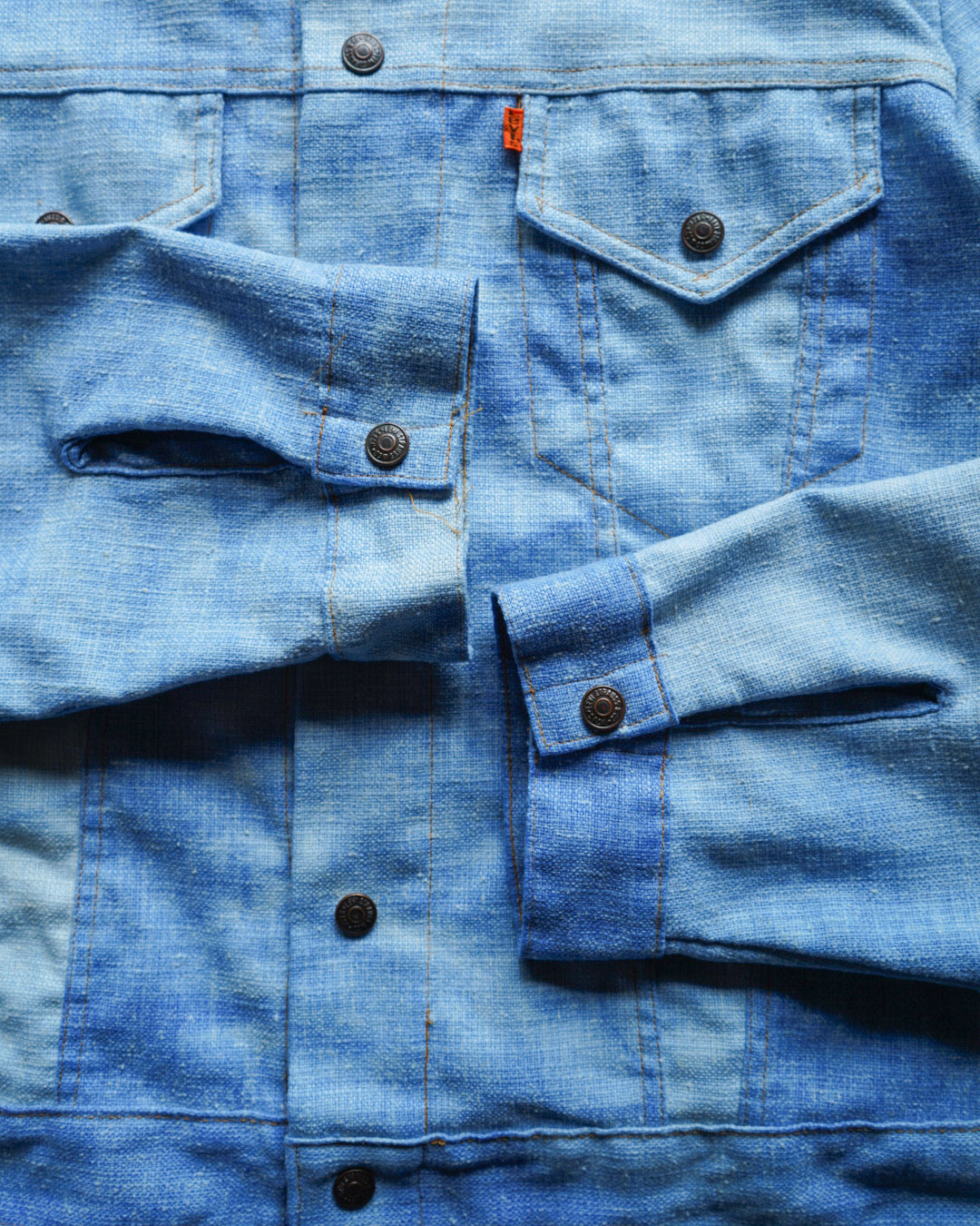 90s Levi's tie dyed cotton polyester tracker jacket