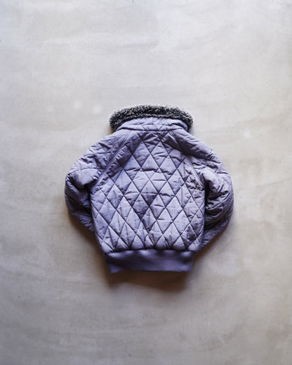 "ladies" quilting zip-up blouson