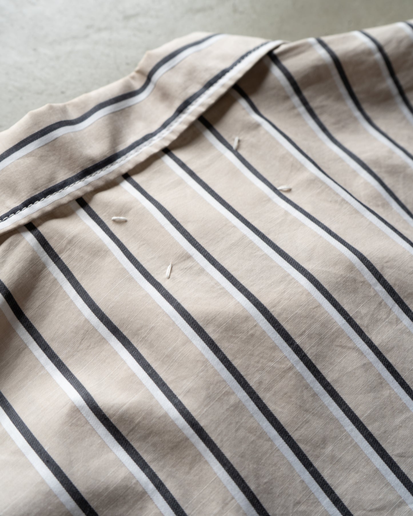 19SS Maison Margiela stripe cotton trucker shirts jacket