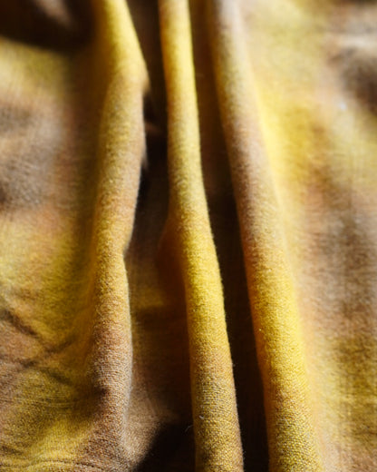 70's sears ombre check open collar wool shirts