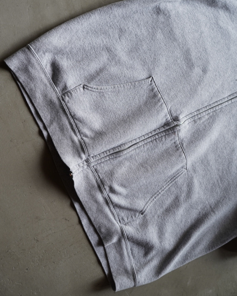 Hanes EcoSmart gray pullover zip-up foodie