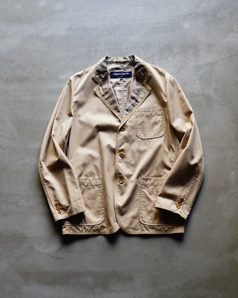 COMME des garçon Inside-Out Cotton Twill Tailored Jacket