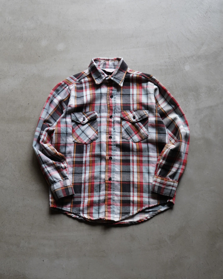 60s  FROSTPROOF cotton check flannel shirt