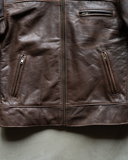 ALVIN YORK single leather jacket made in france