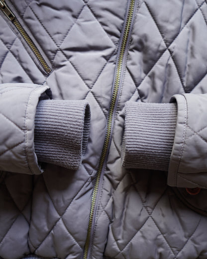 "ladies" quilting zip-up blouson