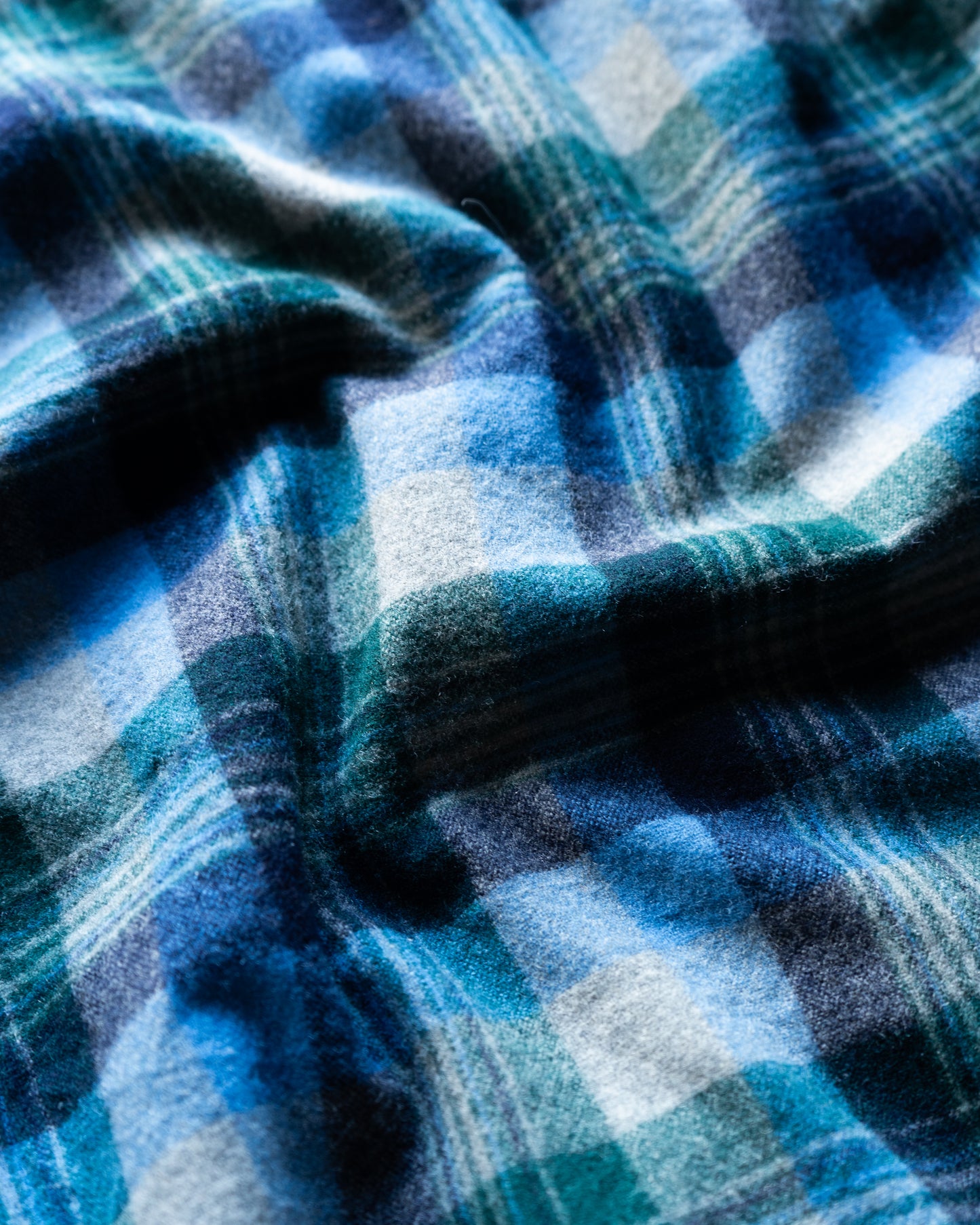 60~70's Pendleton wool open collar check shirts