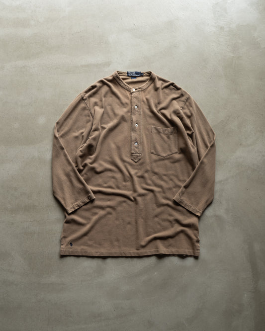 Ralph Lauren henry neck cotton long sleeve shirts