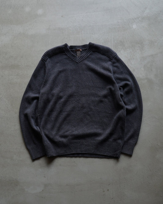 DOCKRS v neck cotton knit  sweater