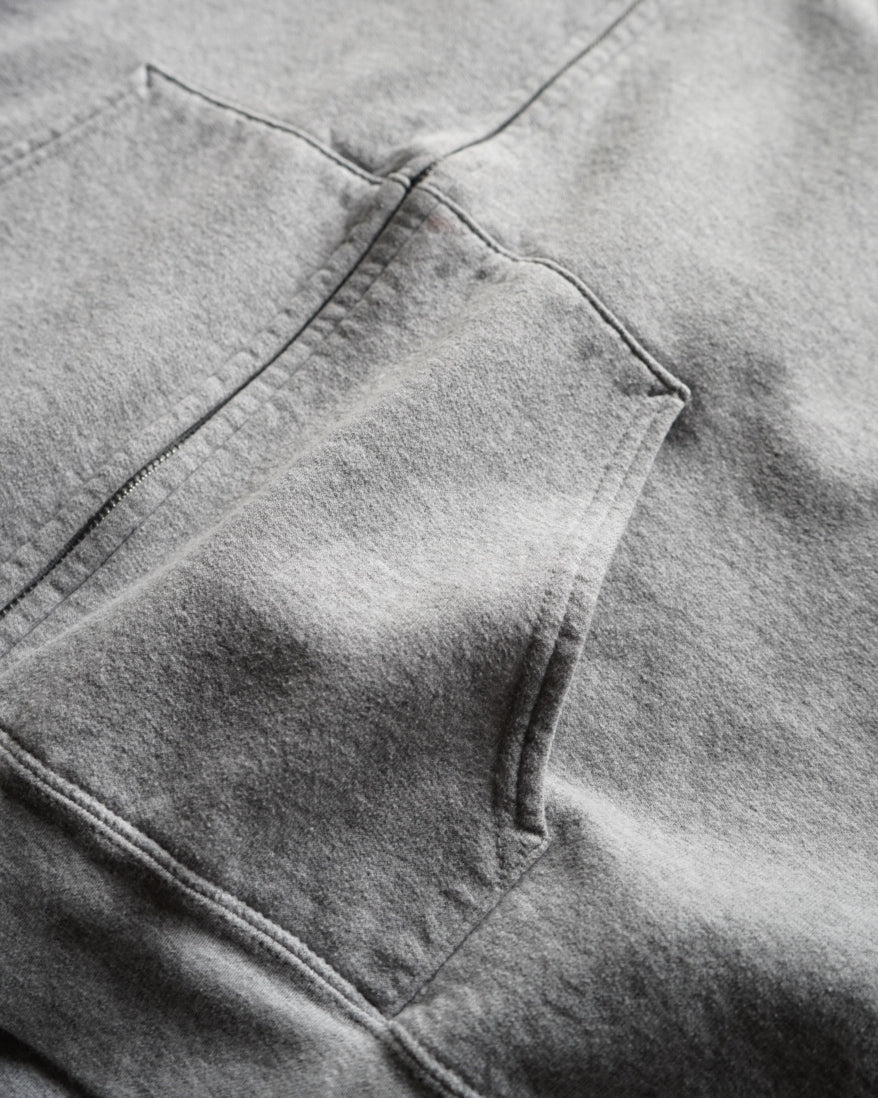 Hanes EcoSmart gray pullover zip-up foodie