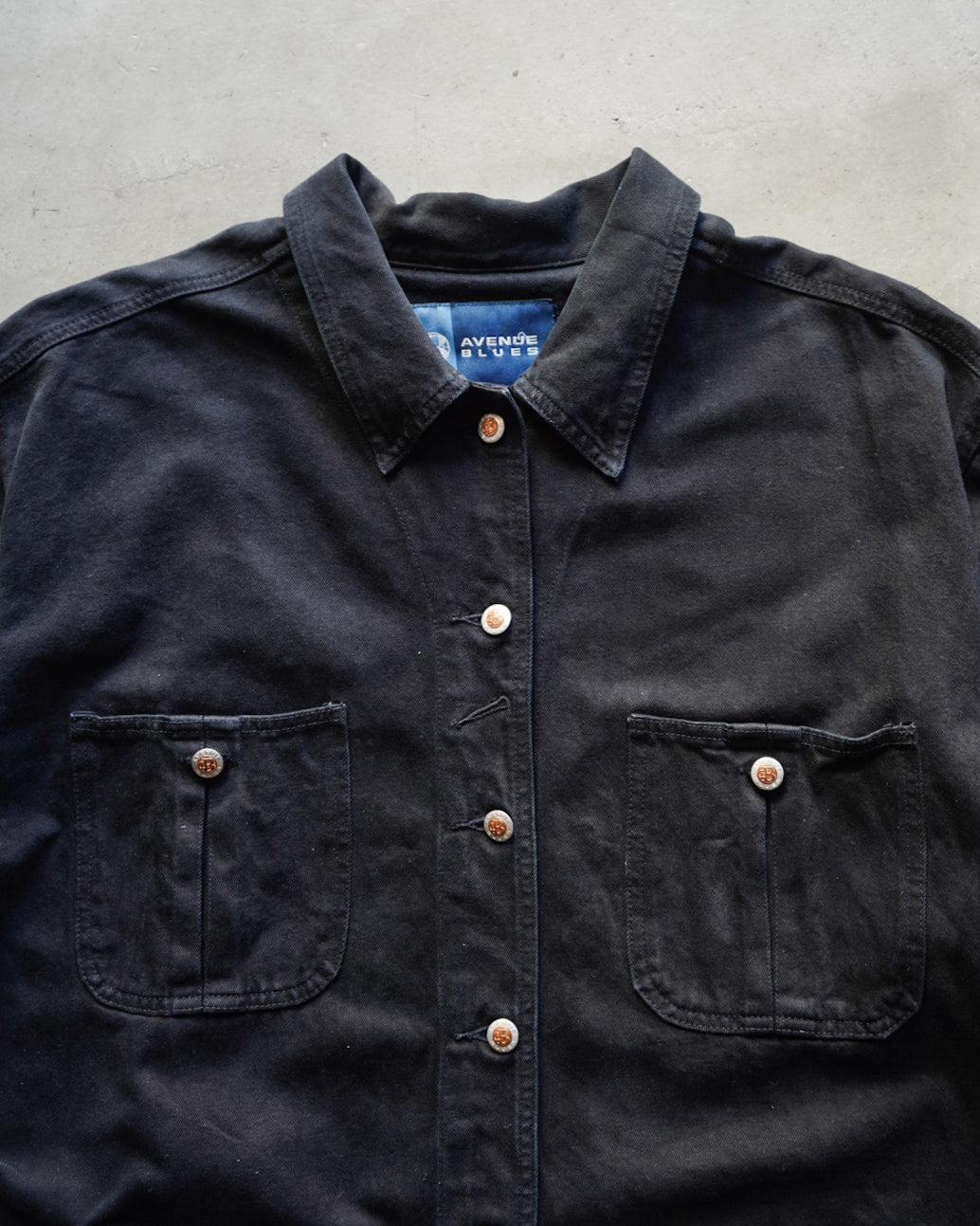 AVENUE BLUES cotton over shirt jacket
