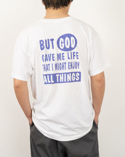 00's lettered print message tee