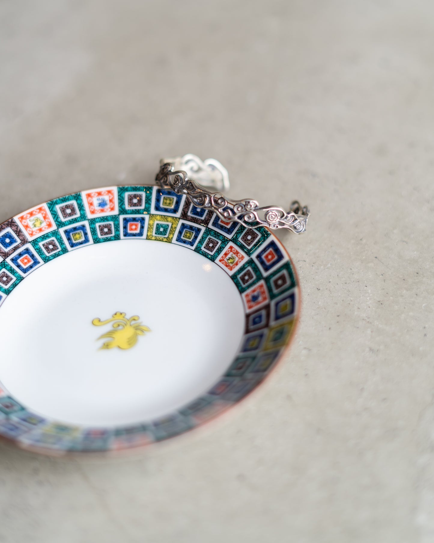 DICT×IRO "Kutaniyaki" design silver 925 bangle