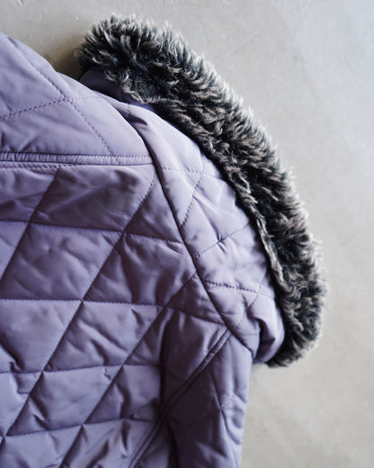 "ladies" quilting zip-up blouson