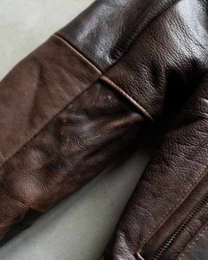 ALVIN YORK single leather jacket made in france