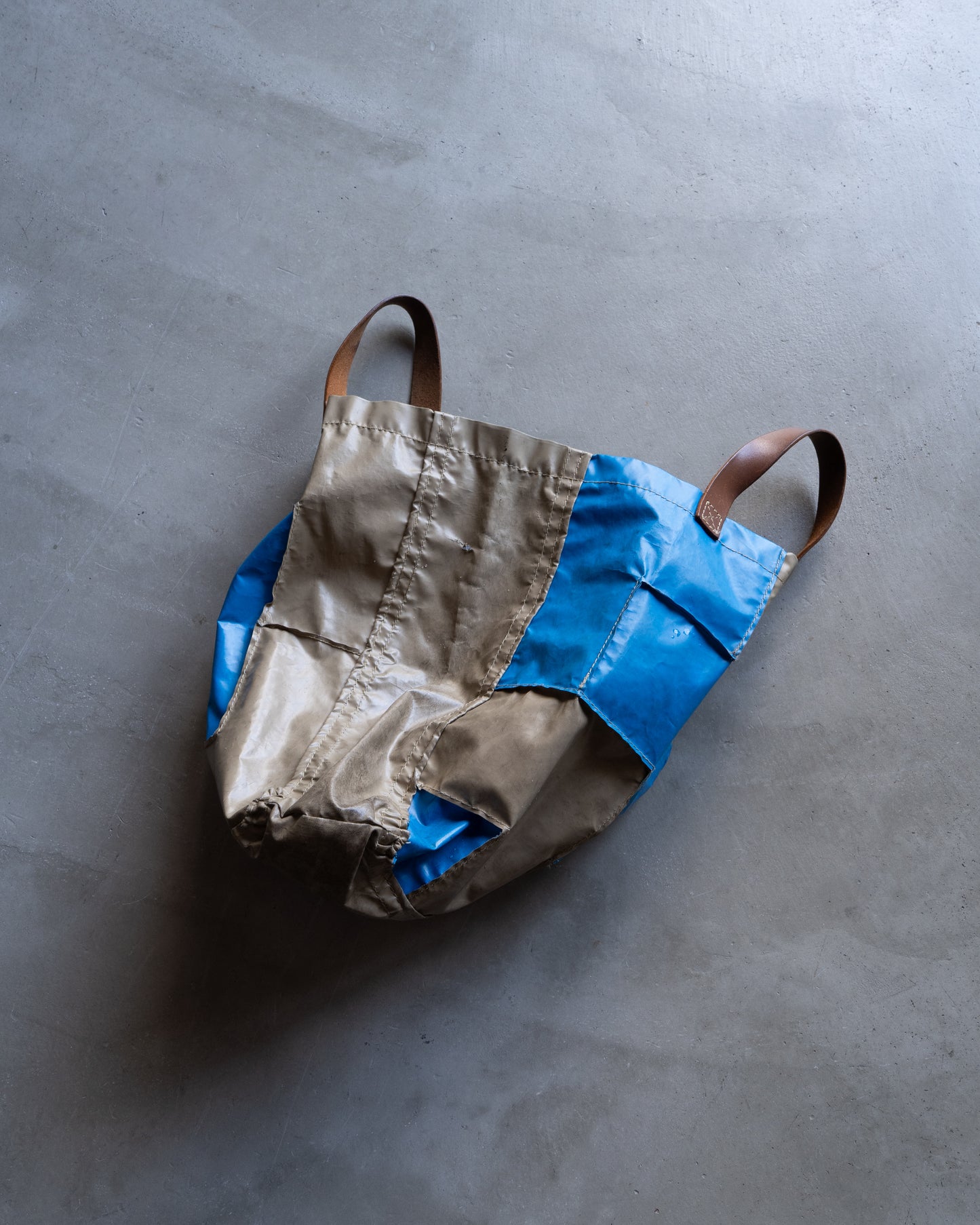 Comme des garçons PVC patchwork design tote bag