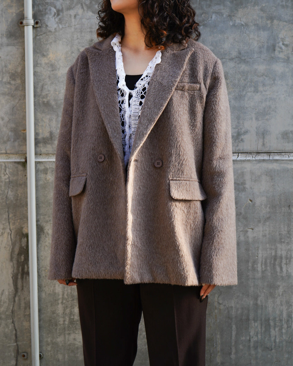 " ladies " shaggy tailored jacket