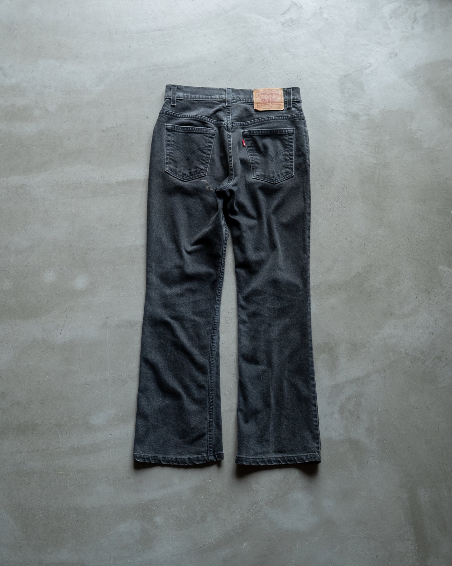 Levi's 517 boot cut black yarn-dyed denim pants