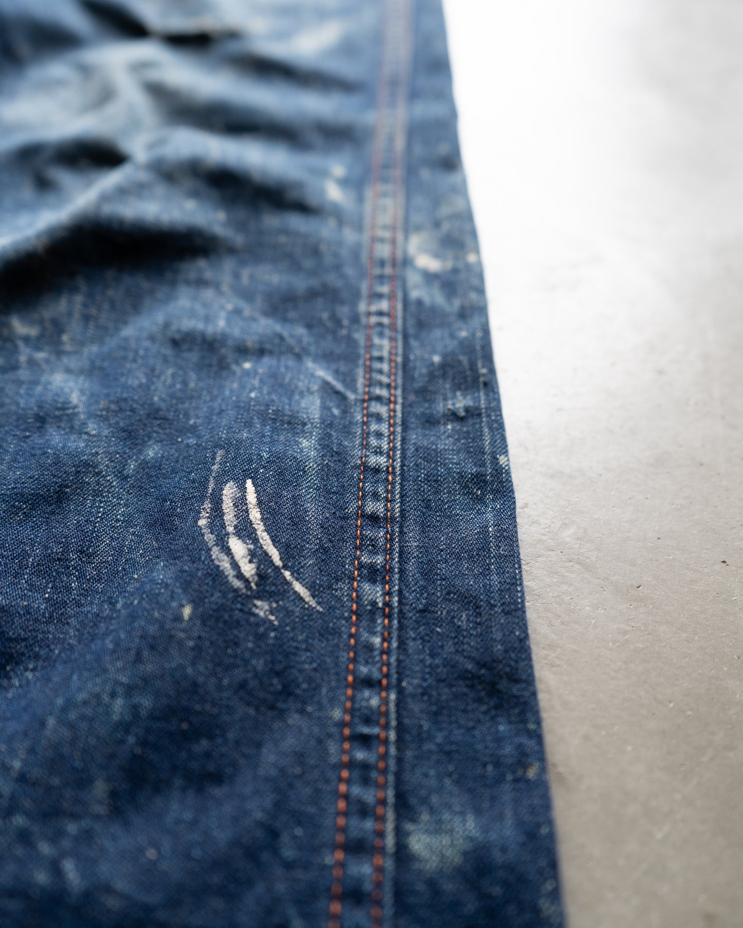 50s vintege pionneer painted work denim pants