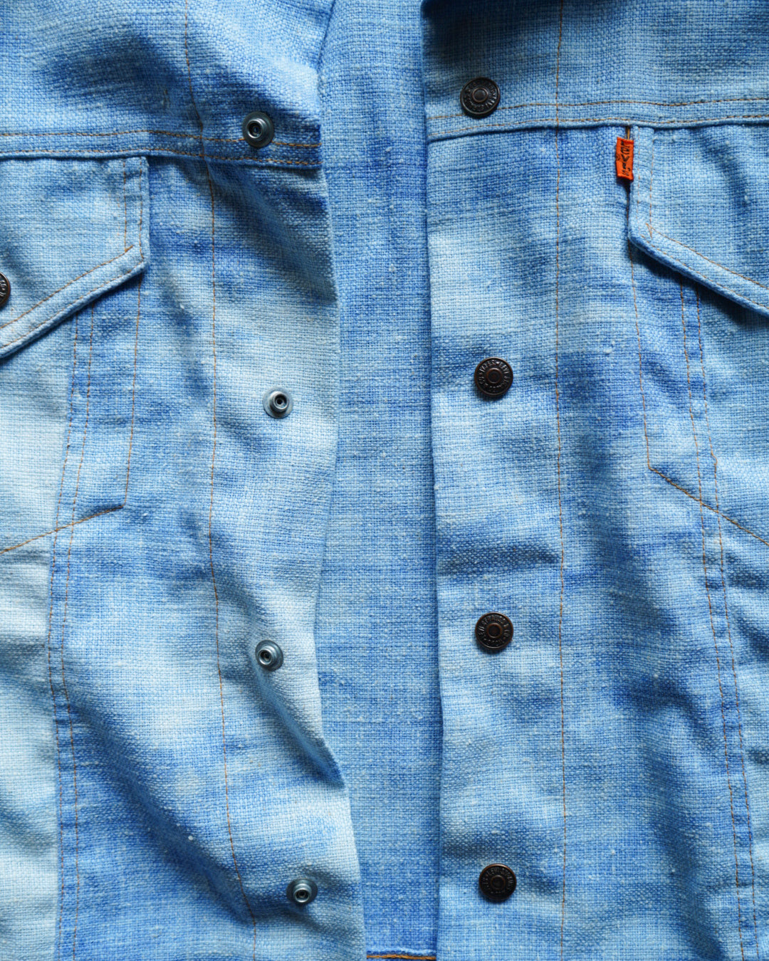 90s Levi's tie dyed cotton polyester tracker jacket