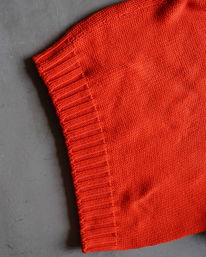 Ralph Lauren Purple Label cotton clue neck knit sweater