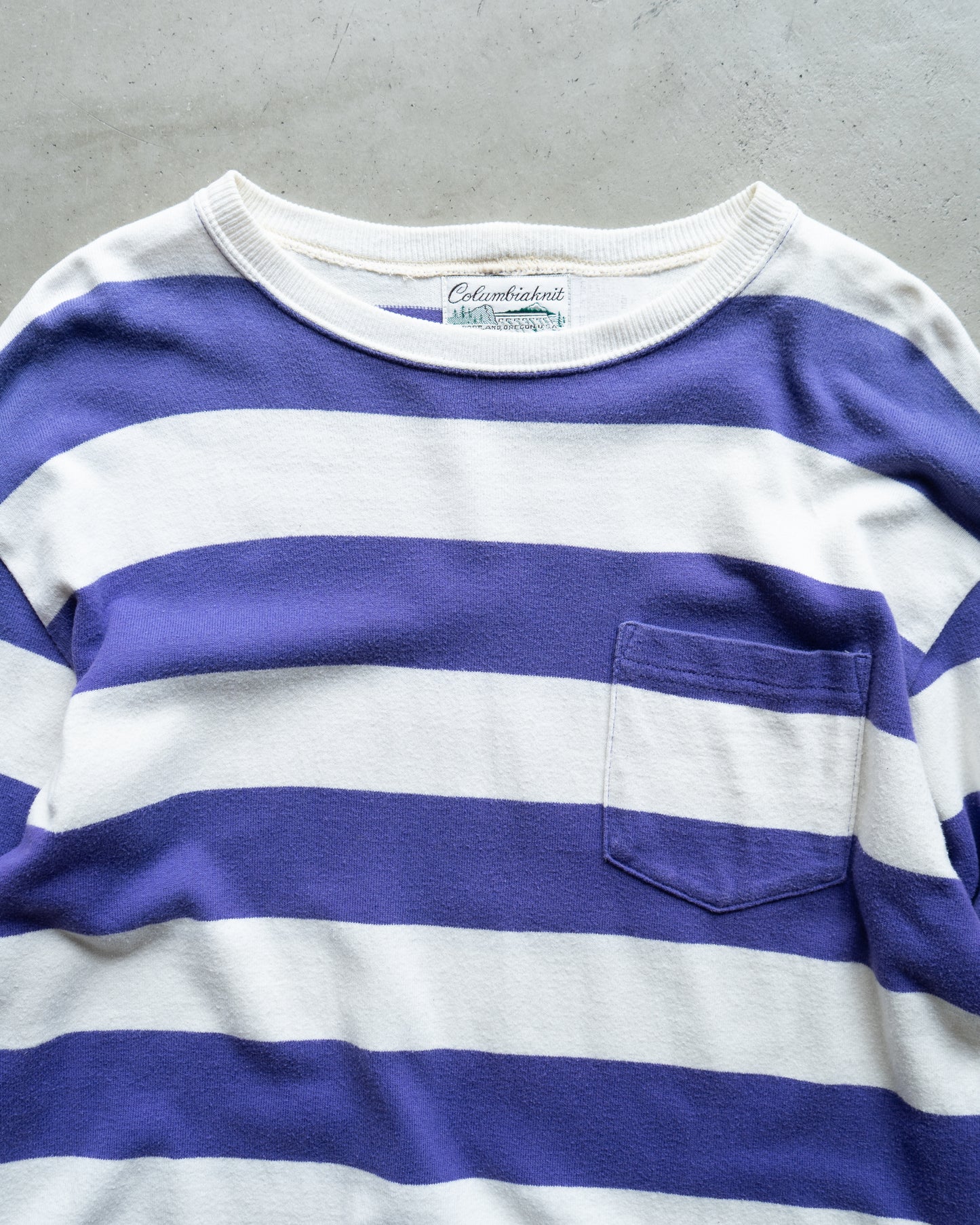 90's Columbiaknit border L/S Tee