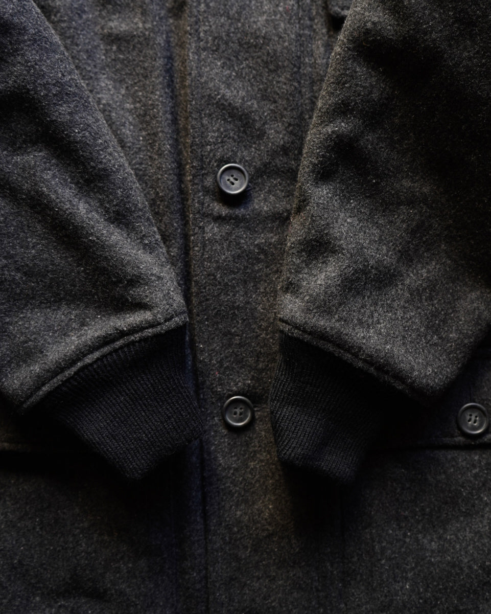 90s GRIND acrylic wool shawl collar design jacket