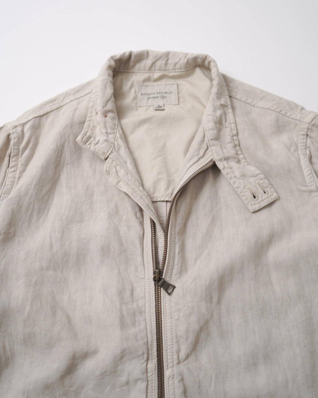 Banana Republic garment dye linen riders jacket