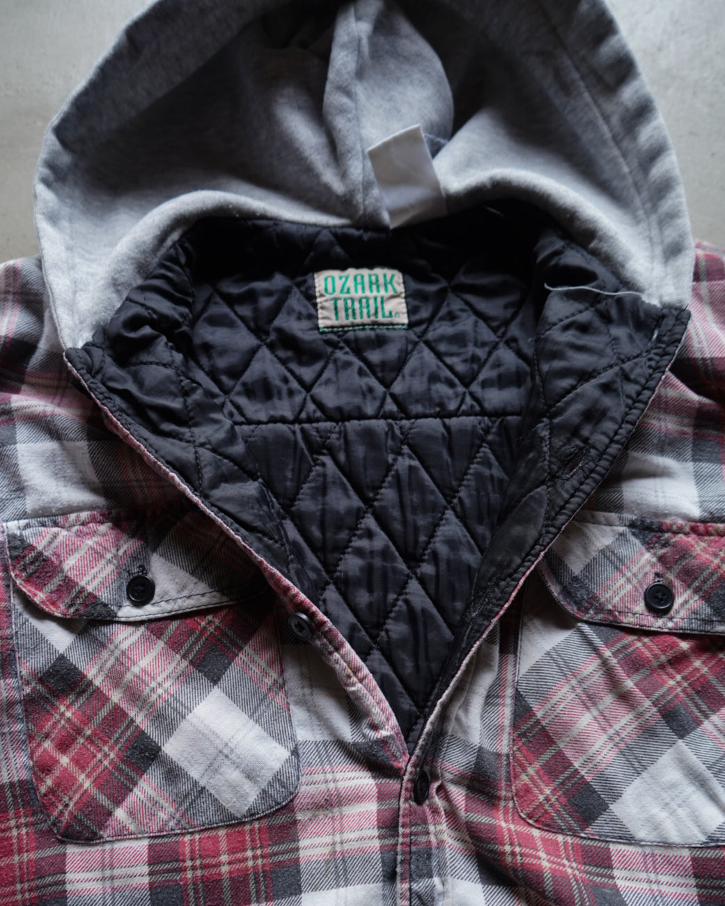 90s OZARK TRAIL docking foodie check shirt jacket