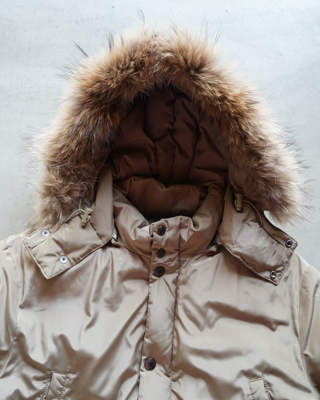 Calvin Klein Faux Fur Trim Down Parka